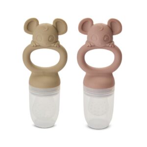 Fruitfopspeen 2-pack rose/beige