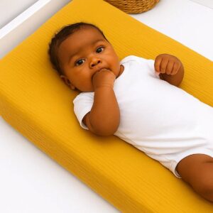 Aankleedkussenhoes honing